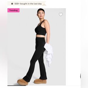 (2x) VS pink relay flare leggings 2x (medium regular)